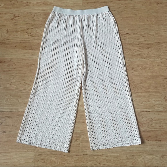 Shade & Shore Cream Crochet Woman’s Cover Up Pants Size XL NWOT! - Picture 2 of 6